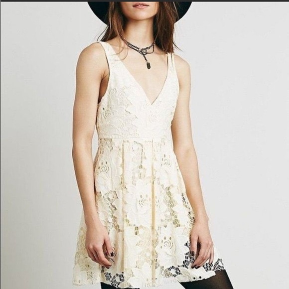 chinese dress ladies Free People Lace Mini Dress main image 0